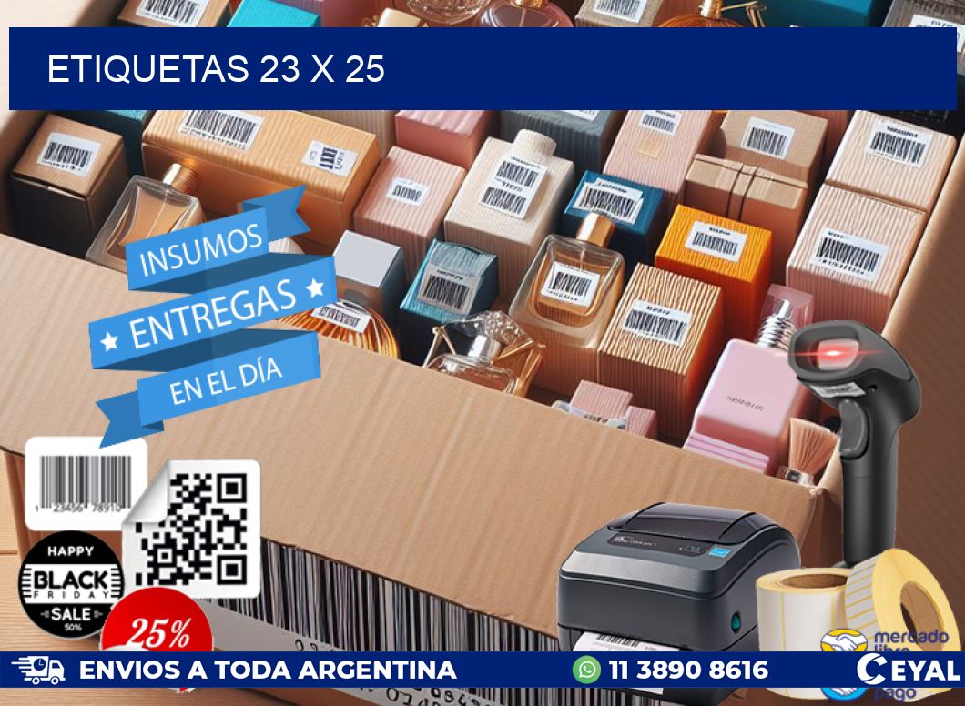 ETIQUETAS 23 x 25