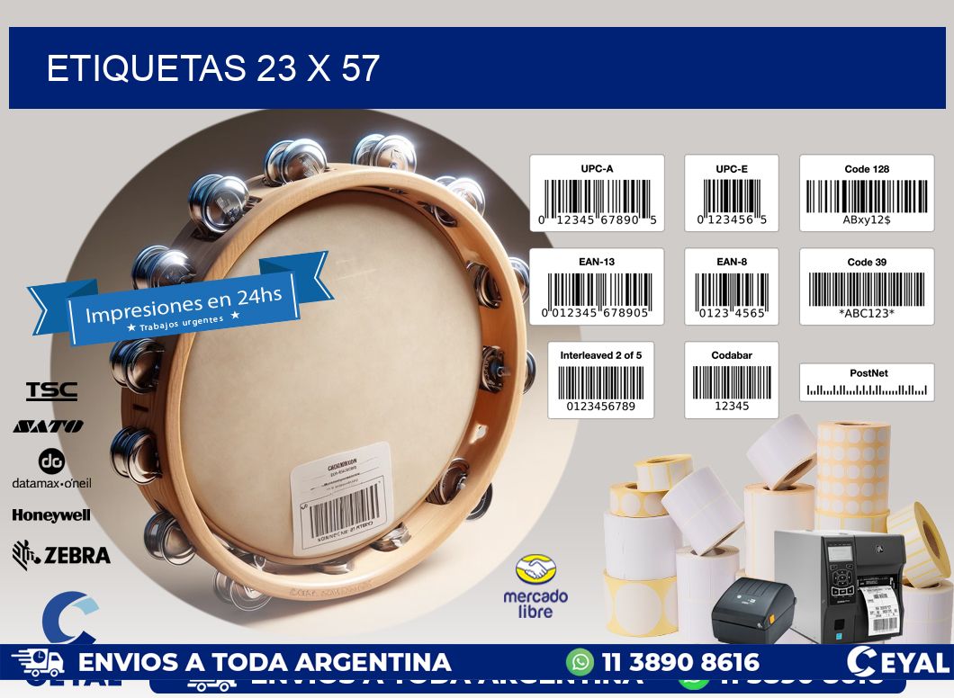 ETIQUETAS 23 x 57