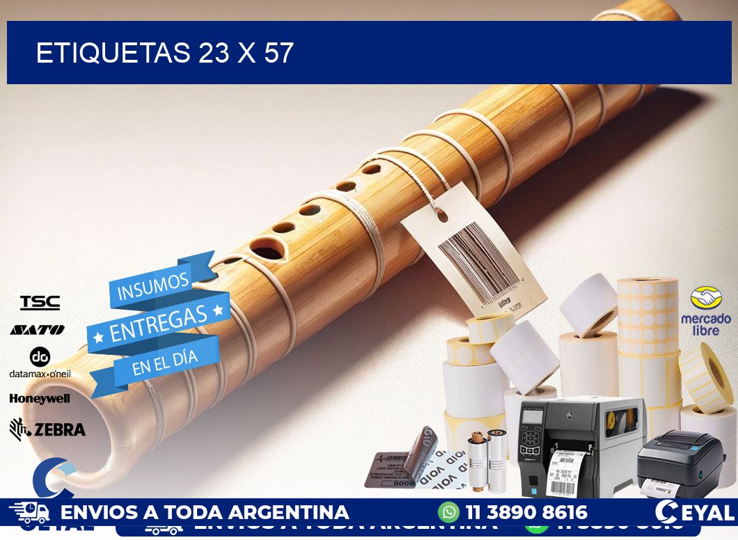 ETIQUETAS 23 x 57