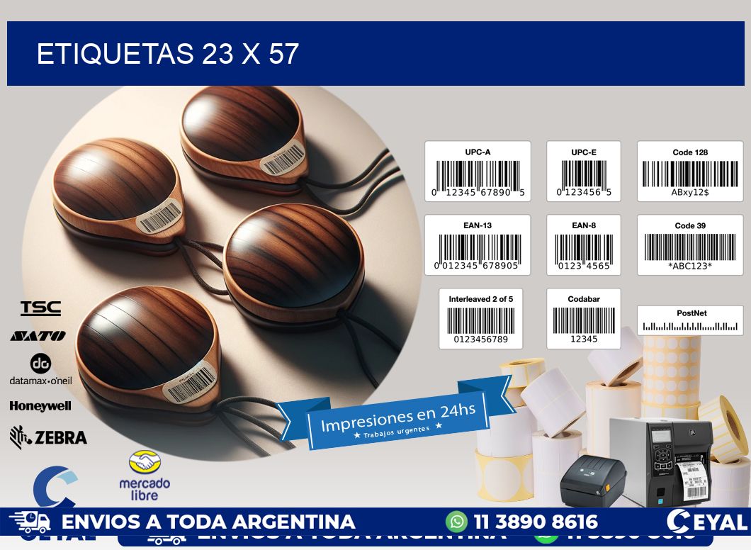 ETIQUETAS 23 x 57