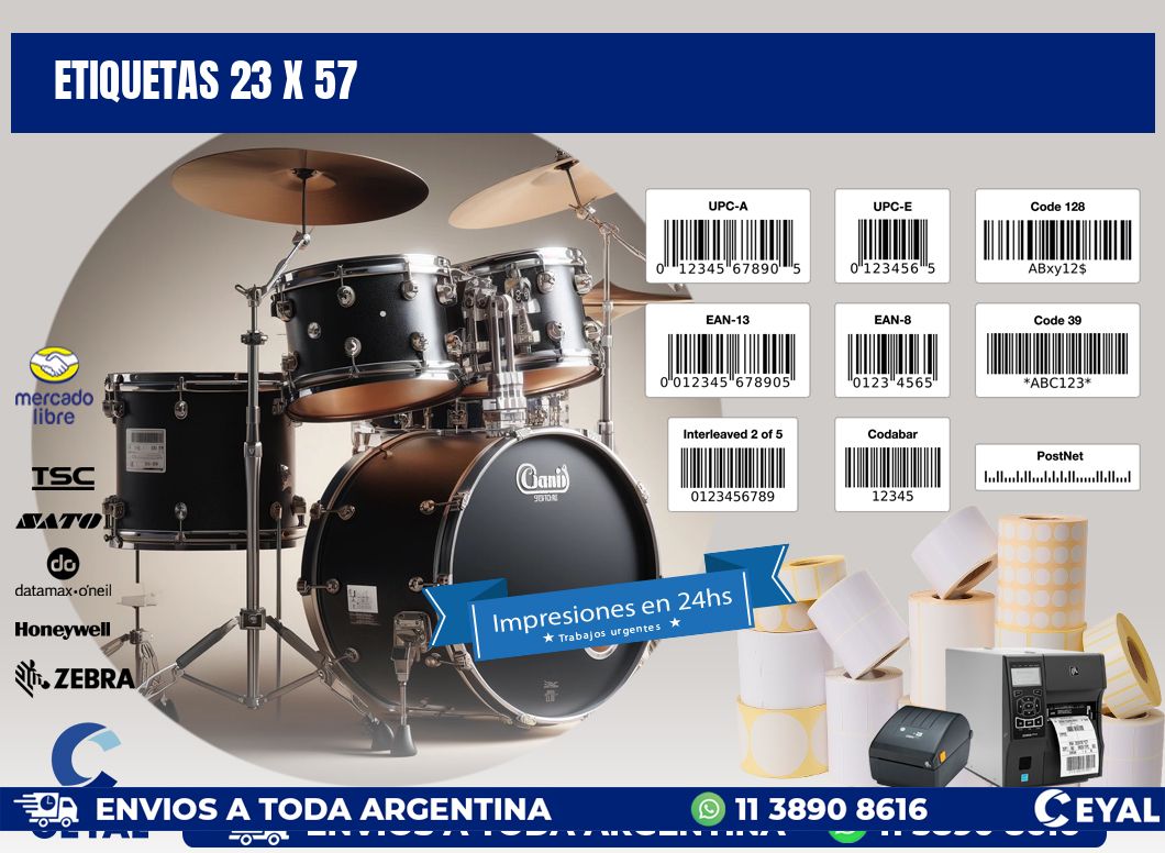 ETIQUETAS 23 x 57