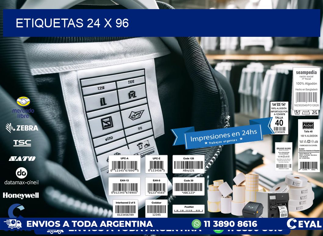 ETIQUETAS 24 x 96