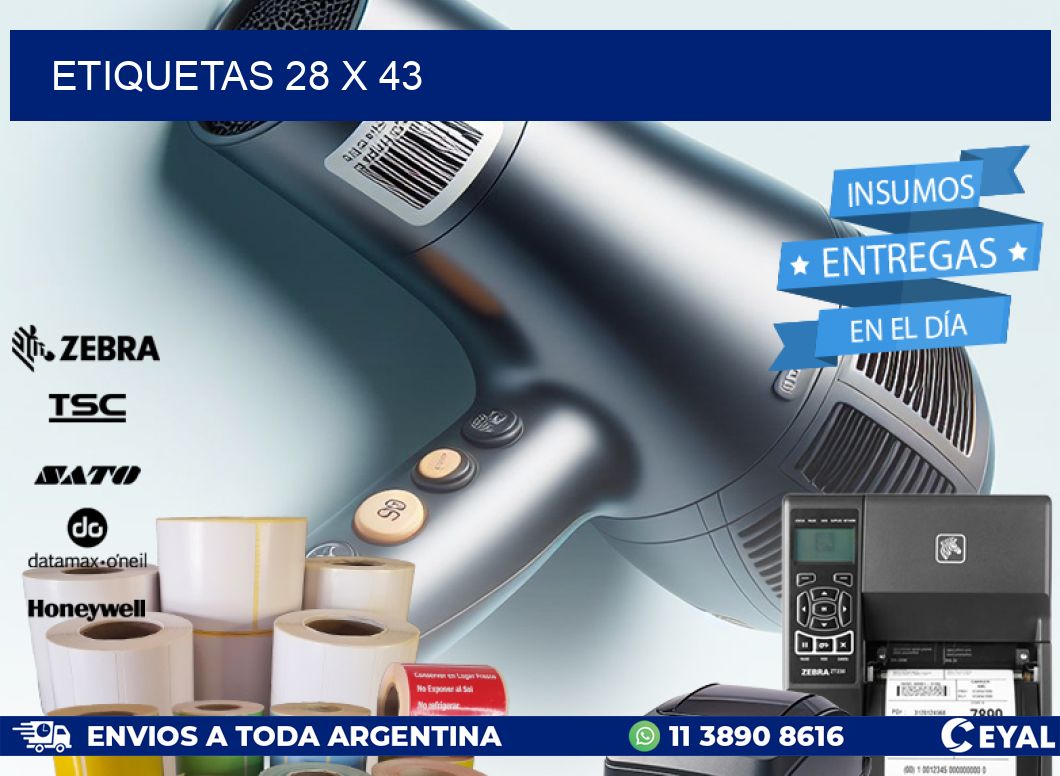 ETIQUETAS 28 x 43