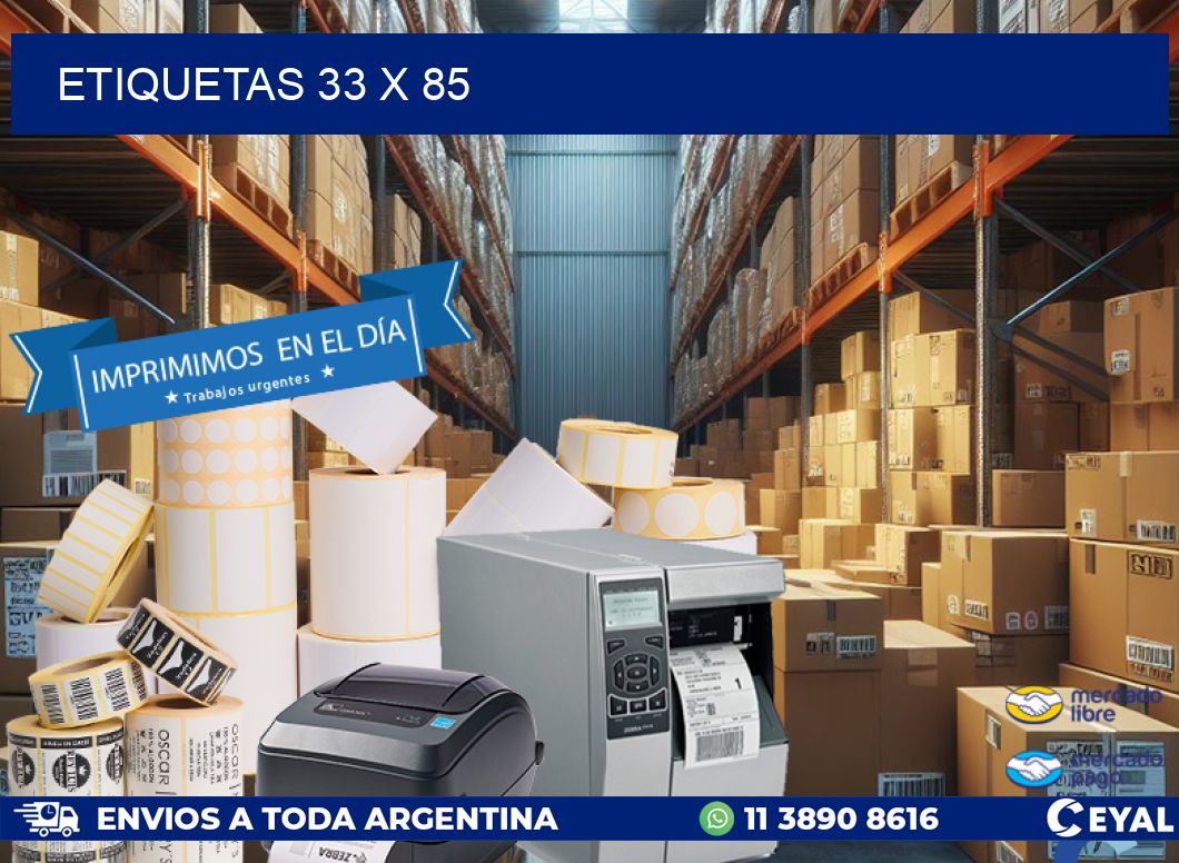 ETIQUETAS 33 x 85
