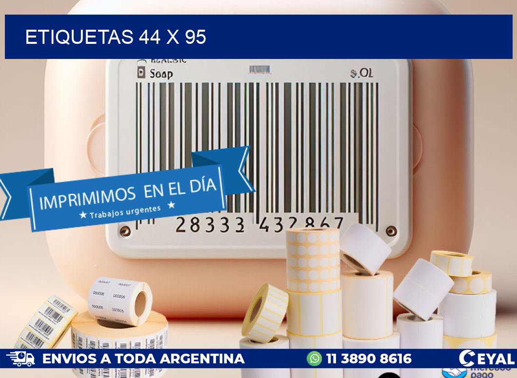 ETIQUETAS 44 x 95