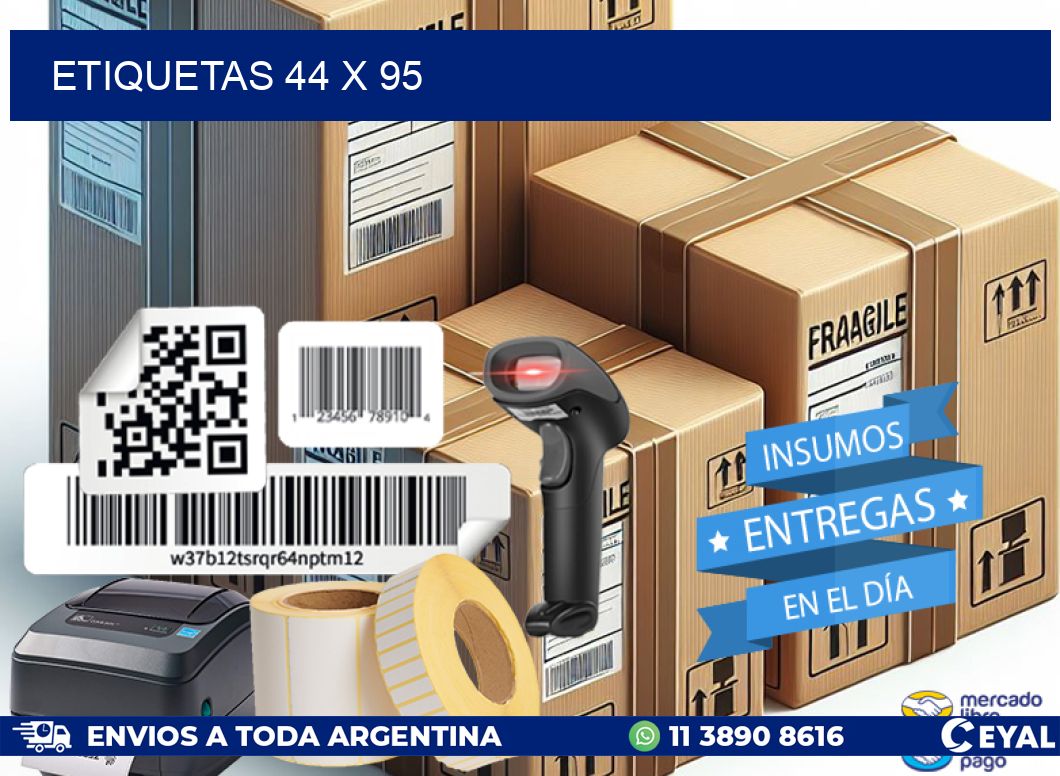 ETIQUETAS 44 x 95
