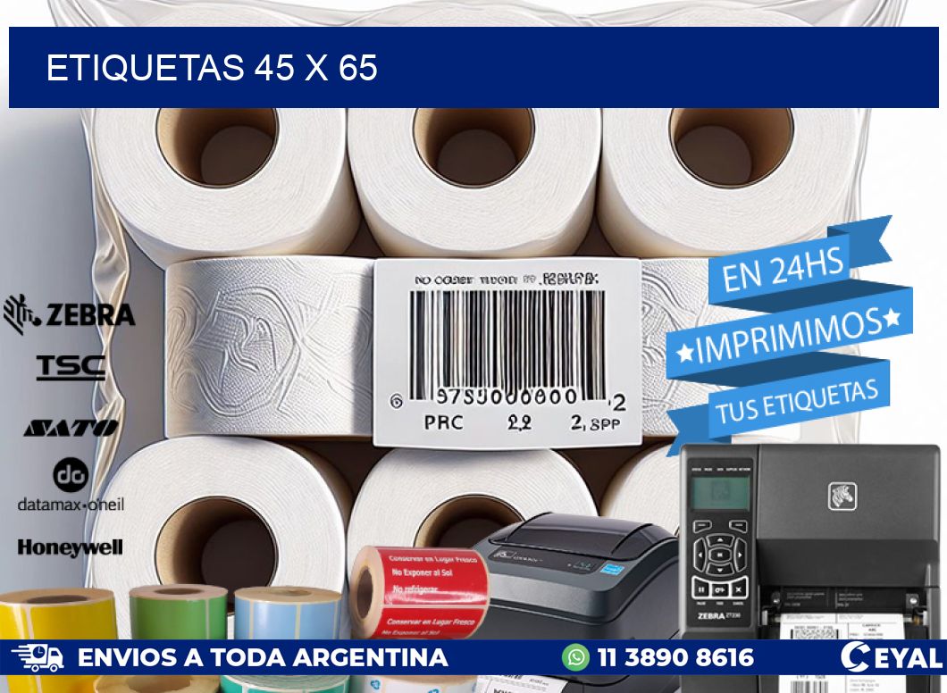 ETIQUETAS 45 x 65