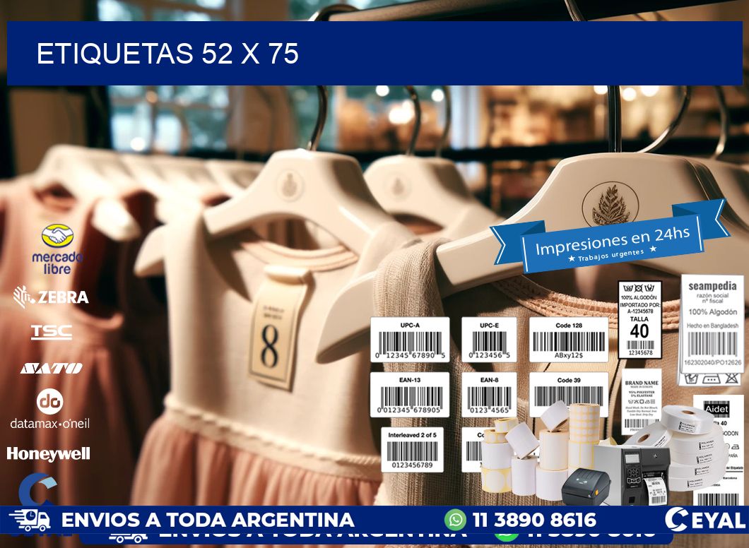 ETIQUETAS 52 x 75
