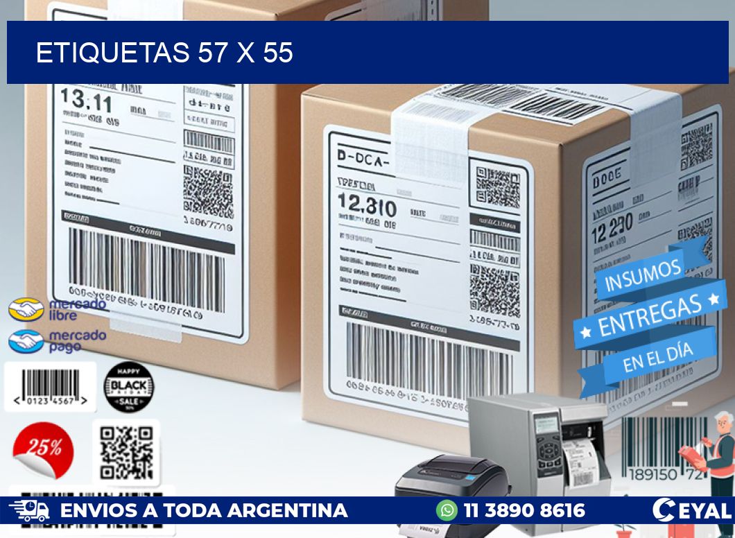 ETIQUETAS 57 x 55