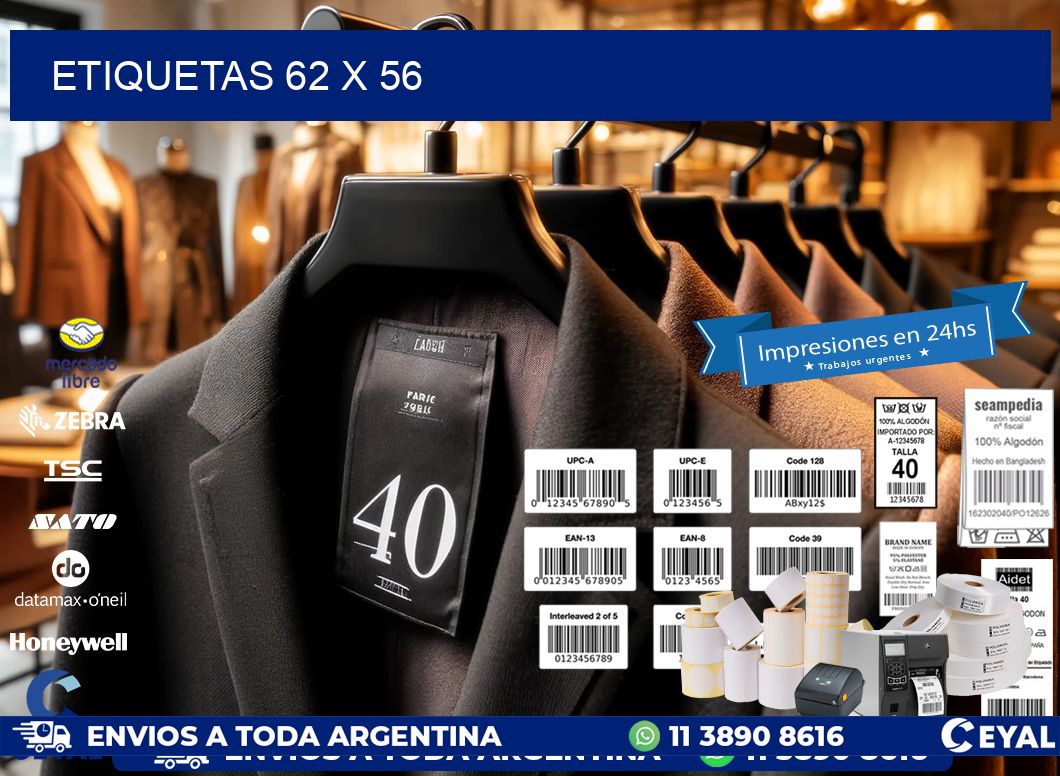 ETIQUETAS 62 x 56
