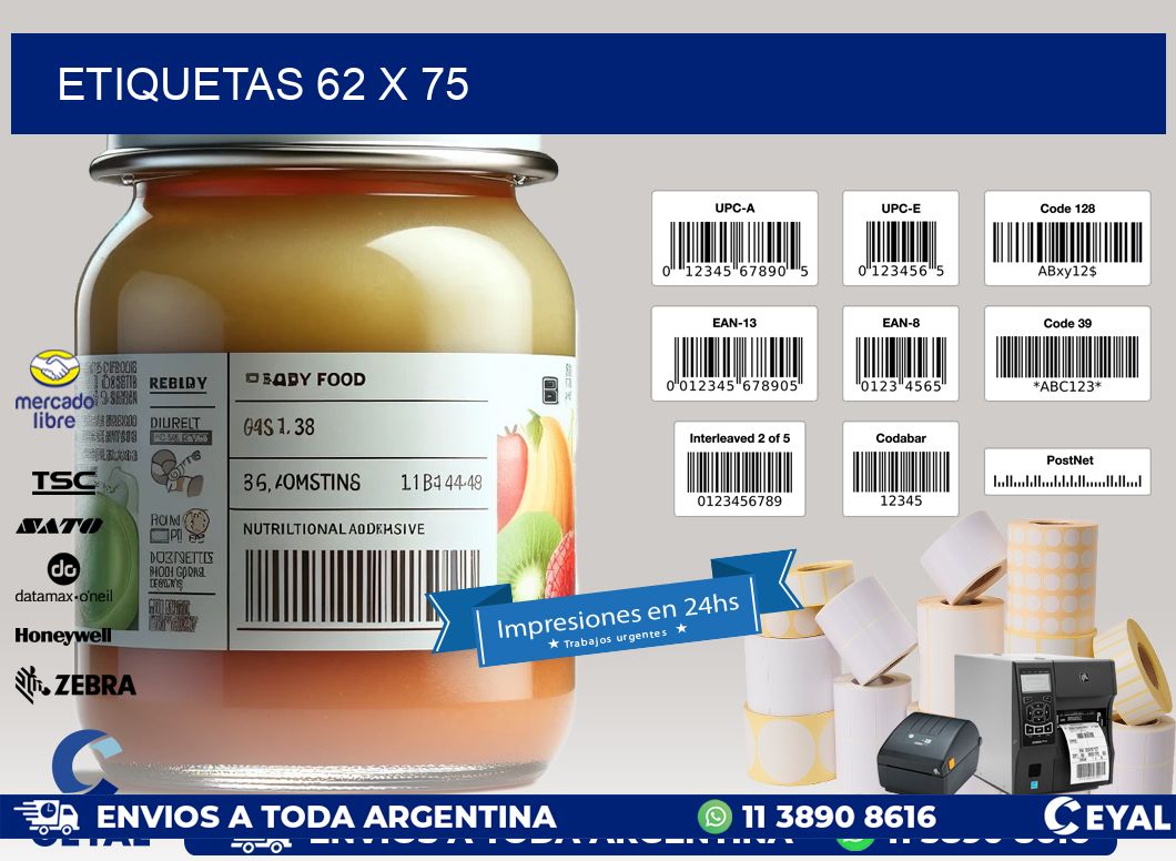 ETIQUETAS 62 x 75