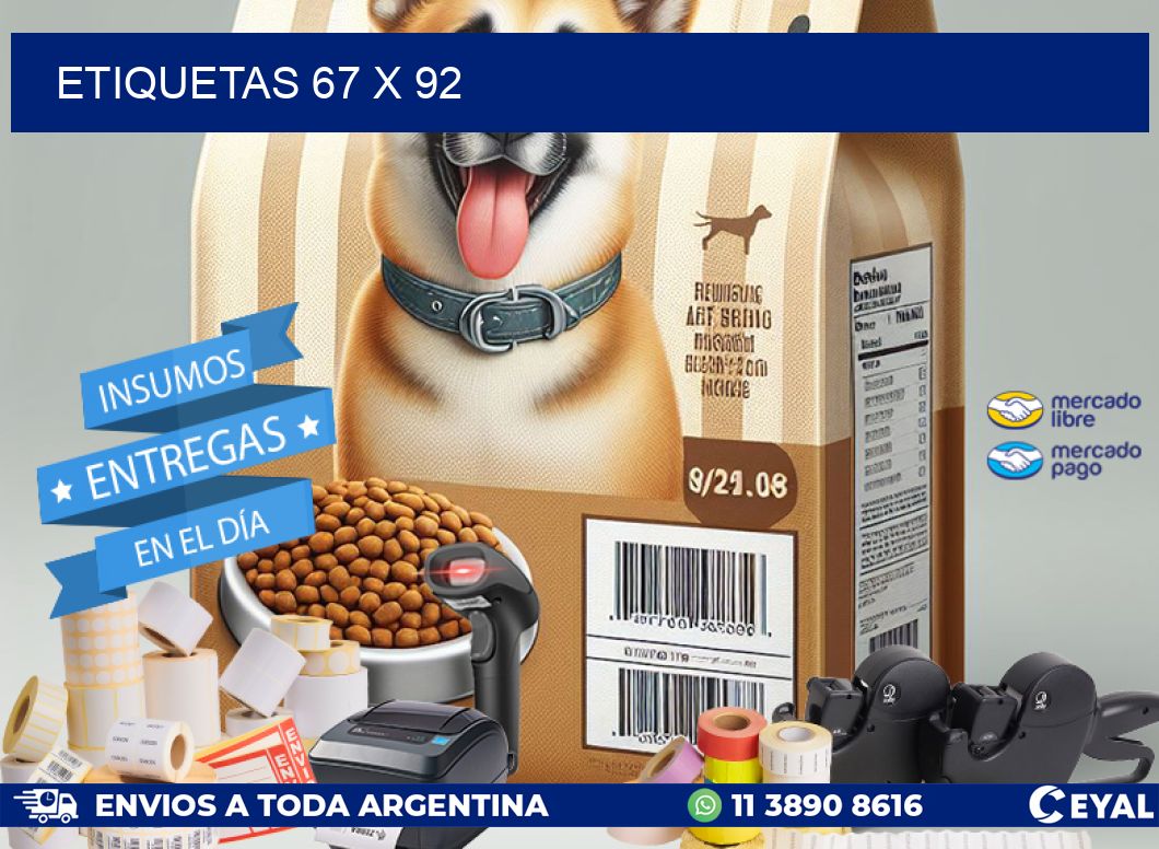 ETIQUETAS 67 x 92