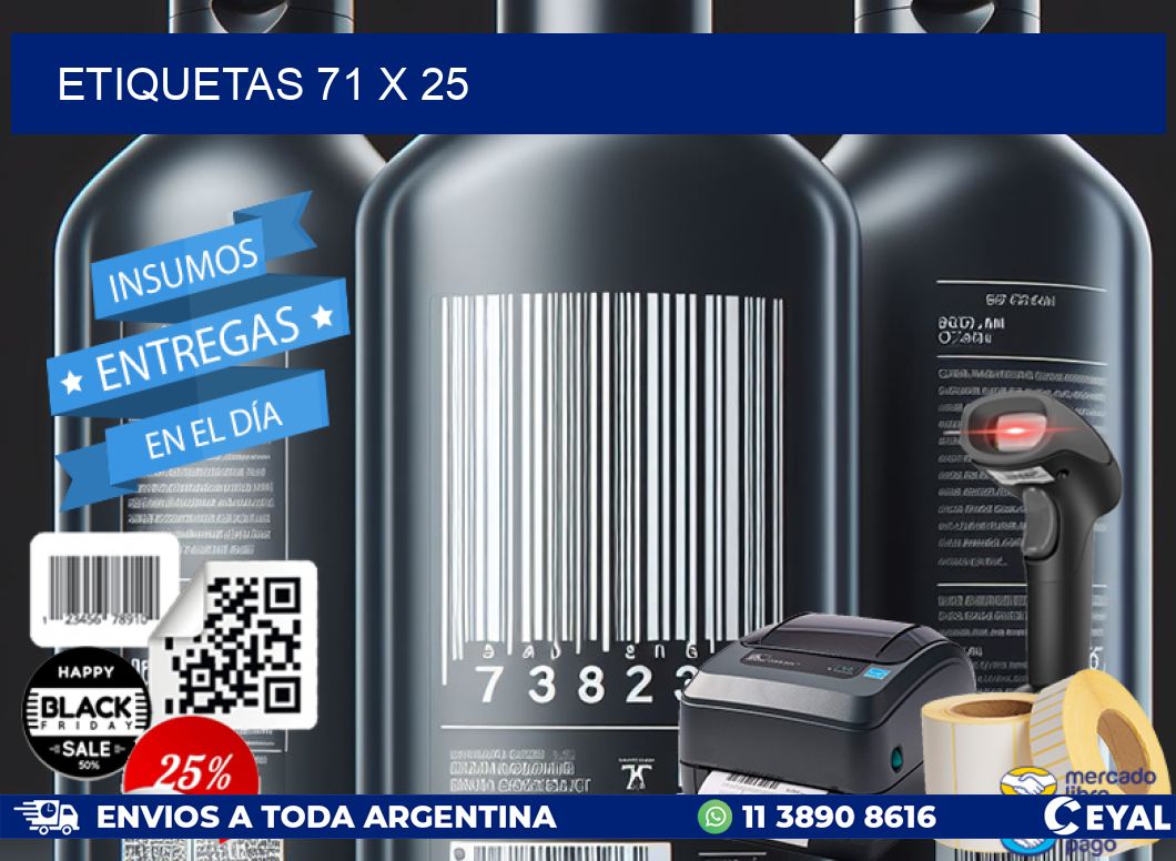 ETIQUETAS 71 x 25