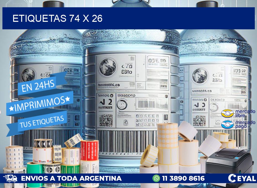 ETIQUETAS 74 x 26