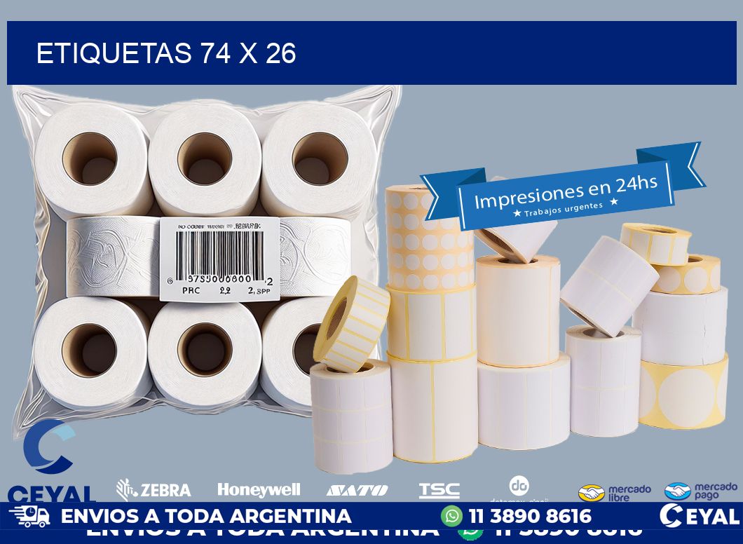 ETIQUETAS 74 x 26