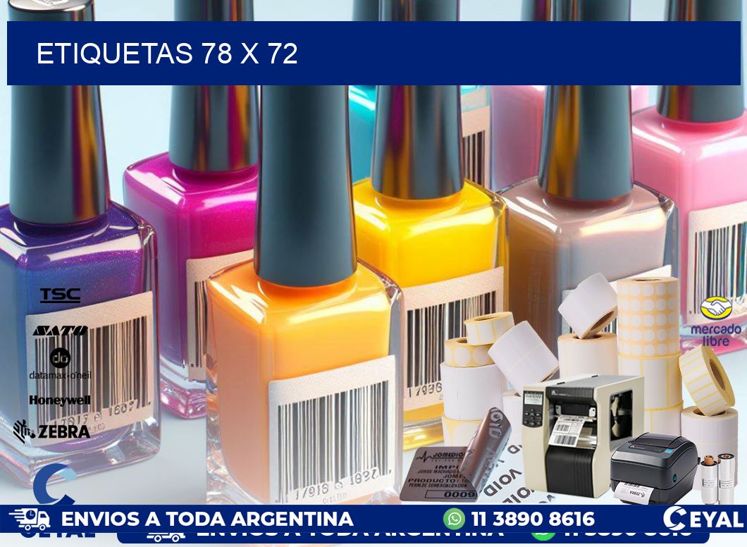 ETIQUETAS 78 x 72