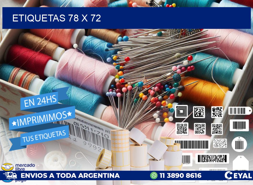 ETIQUETAS 78 x 72