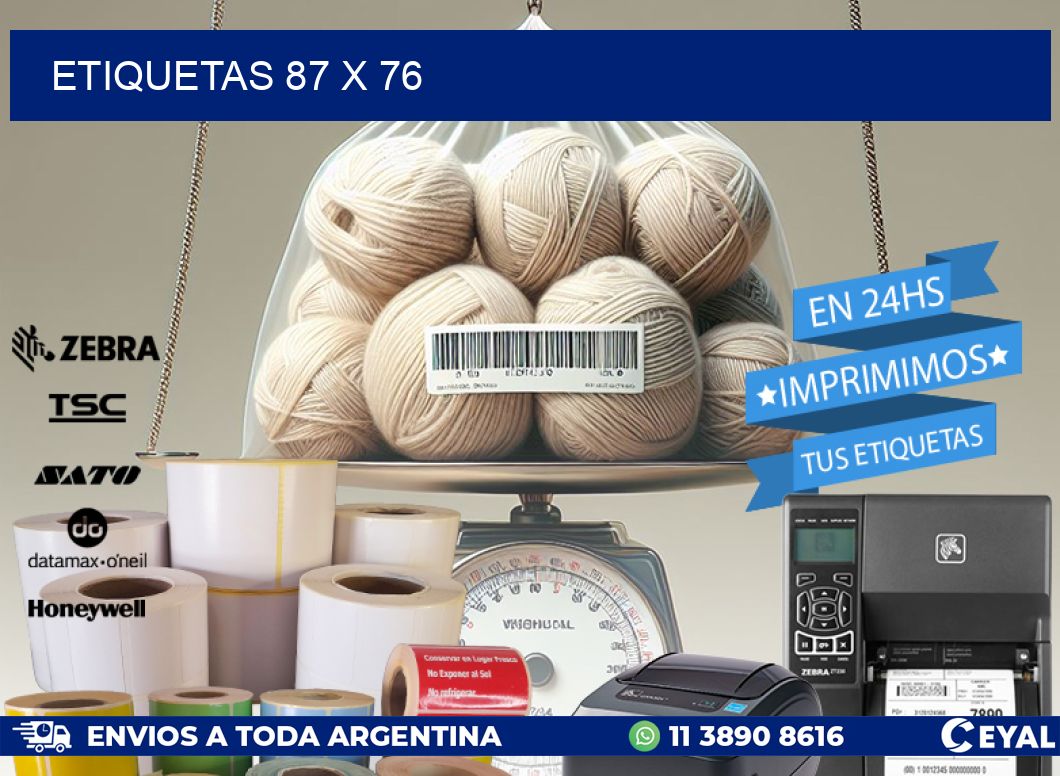 ETIQUETAS 87 x 76