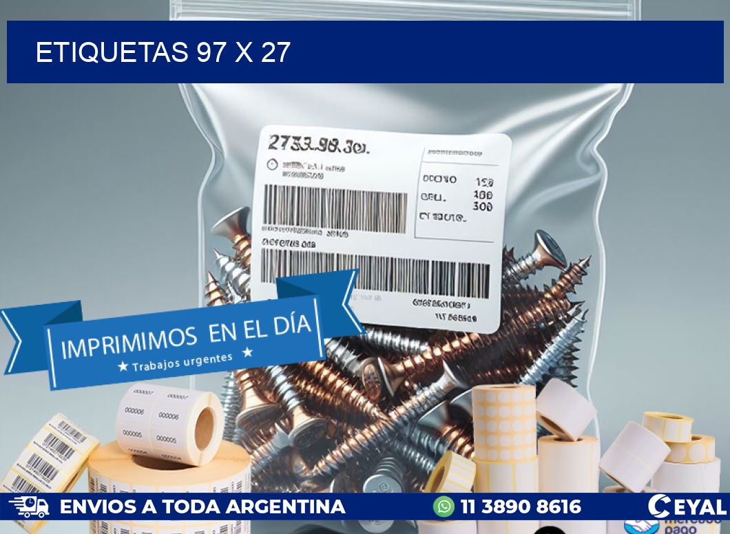 ETIQUETAS 97 x 27