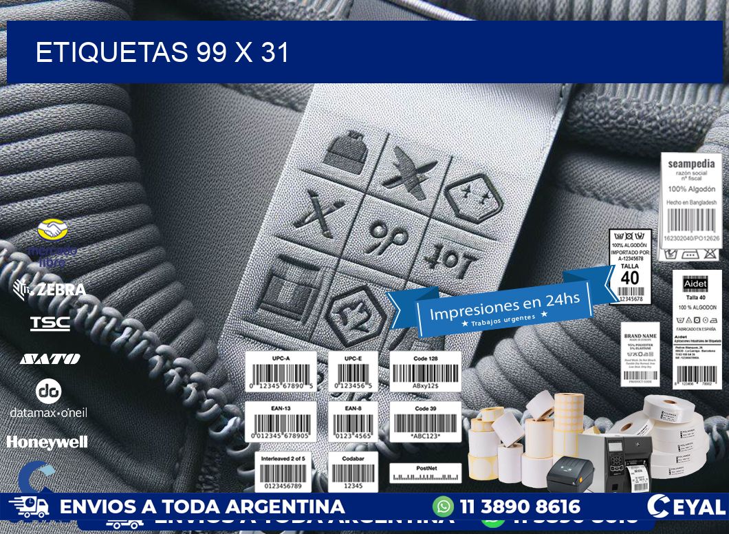 ETIQUETAS 99 x 31