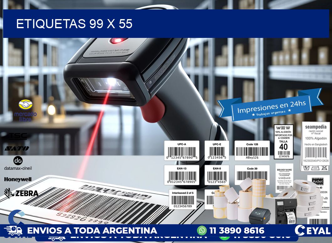 ETIQUETAS 99 x 55