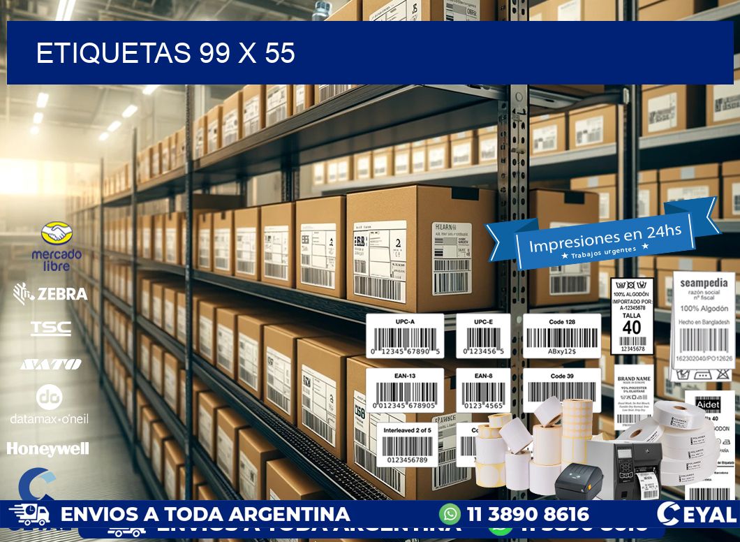 ETIQUETAS 99 x 55