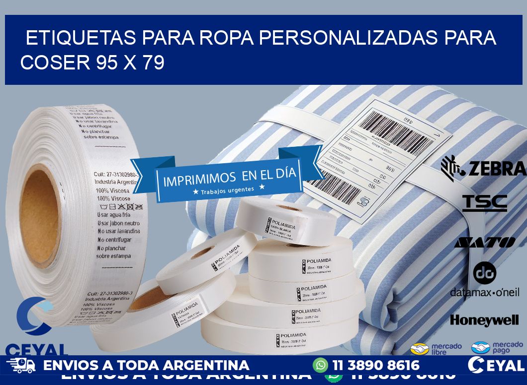 ETIQUETAS PARA ROPA PERSONALIZADAS PARA COSER 95 x 79