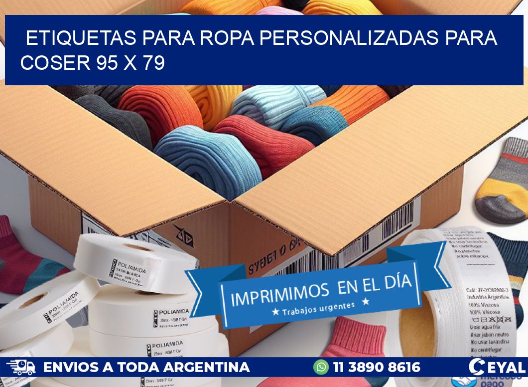 ETIQUETAS PARA ROPA PERSONALIZADAS PARA COSER 95 x 79