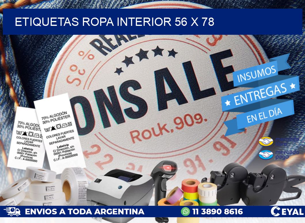 ETIQUETAS ROPA INTERIOR 56 x 78