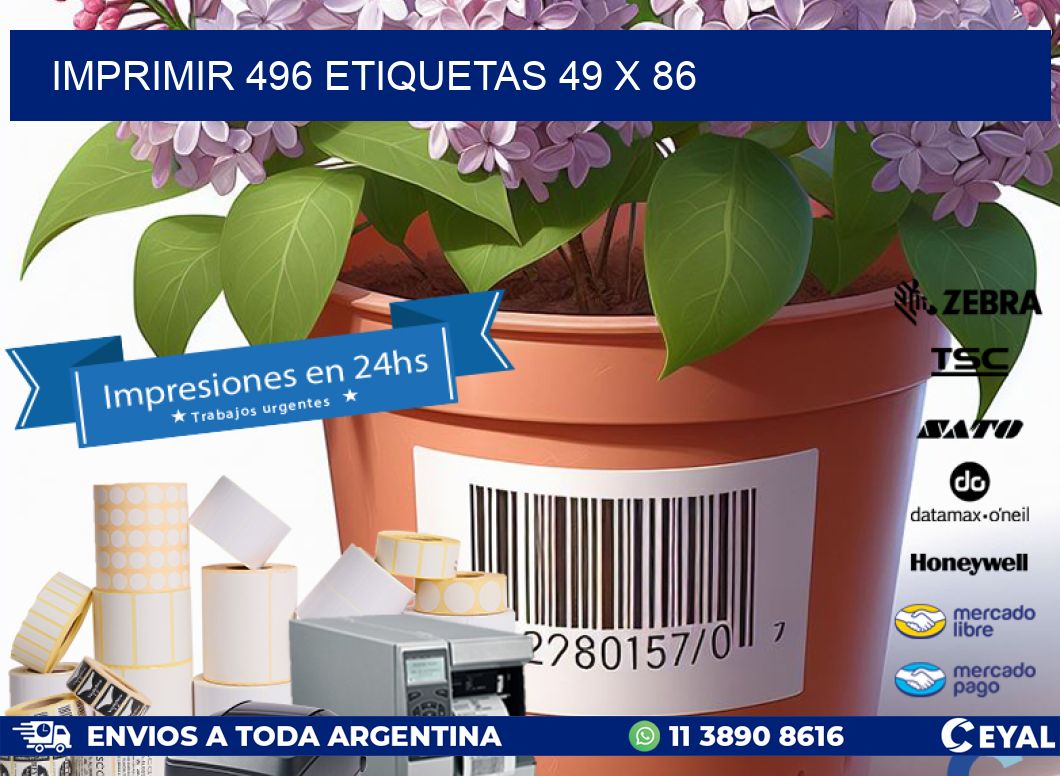 IMPRIMIR 496 ETIQUETAS 49 x 86