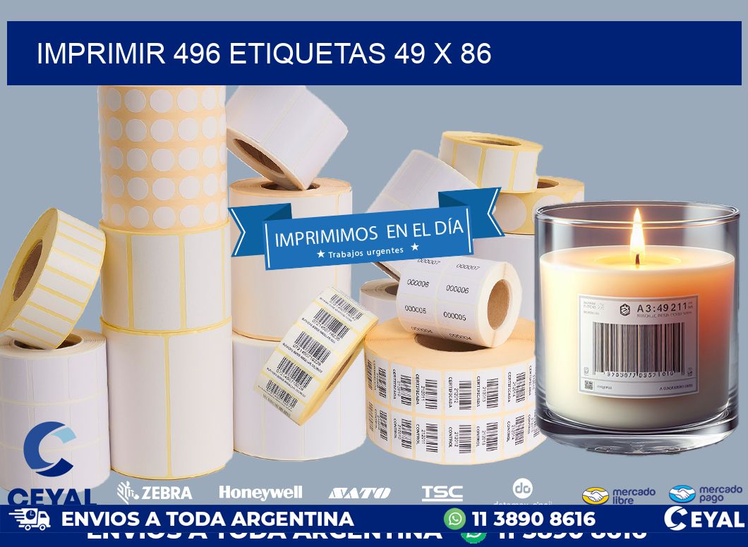 IMPRIMIR 496 ETIQUETAS 49 x 86