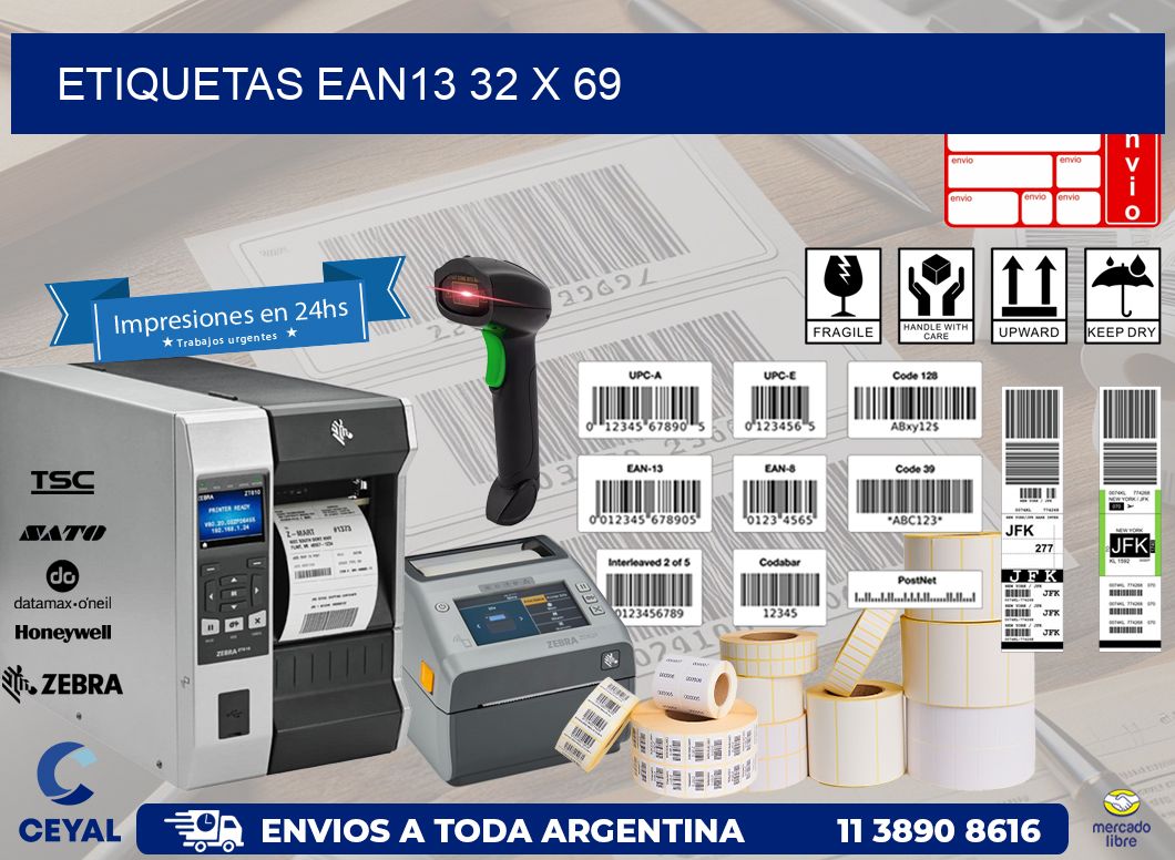ETIQUETAS EAN13 32 x 69