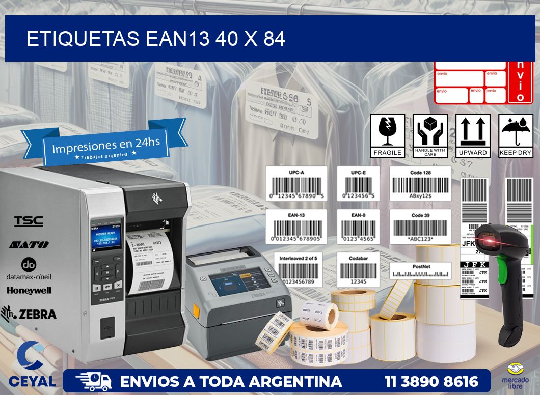 ETIQUETAS EAN13 40 x 84