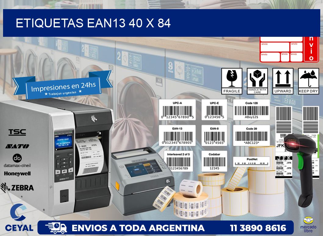ETIQUETAS EAN13 40 x 84