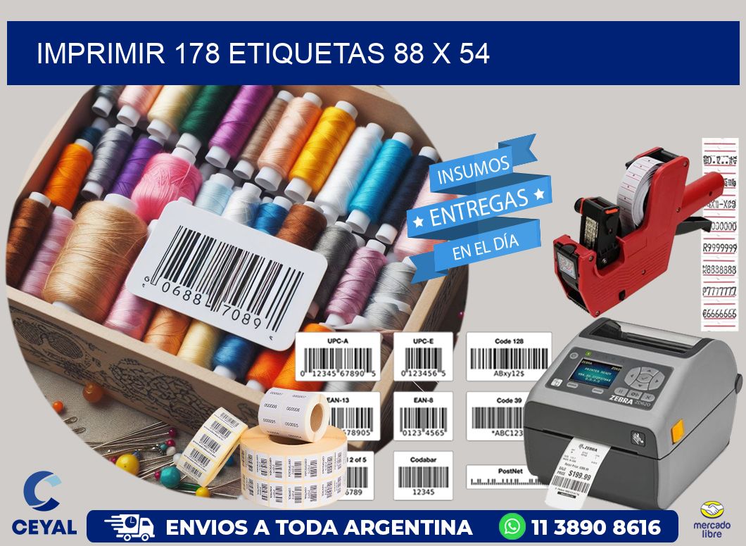 IMPRIMIR 178 ETIQUETAS 88 x 54