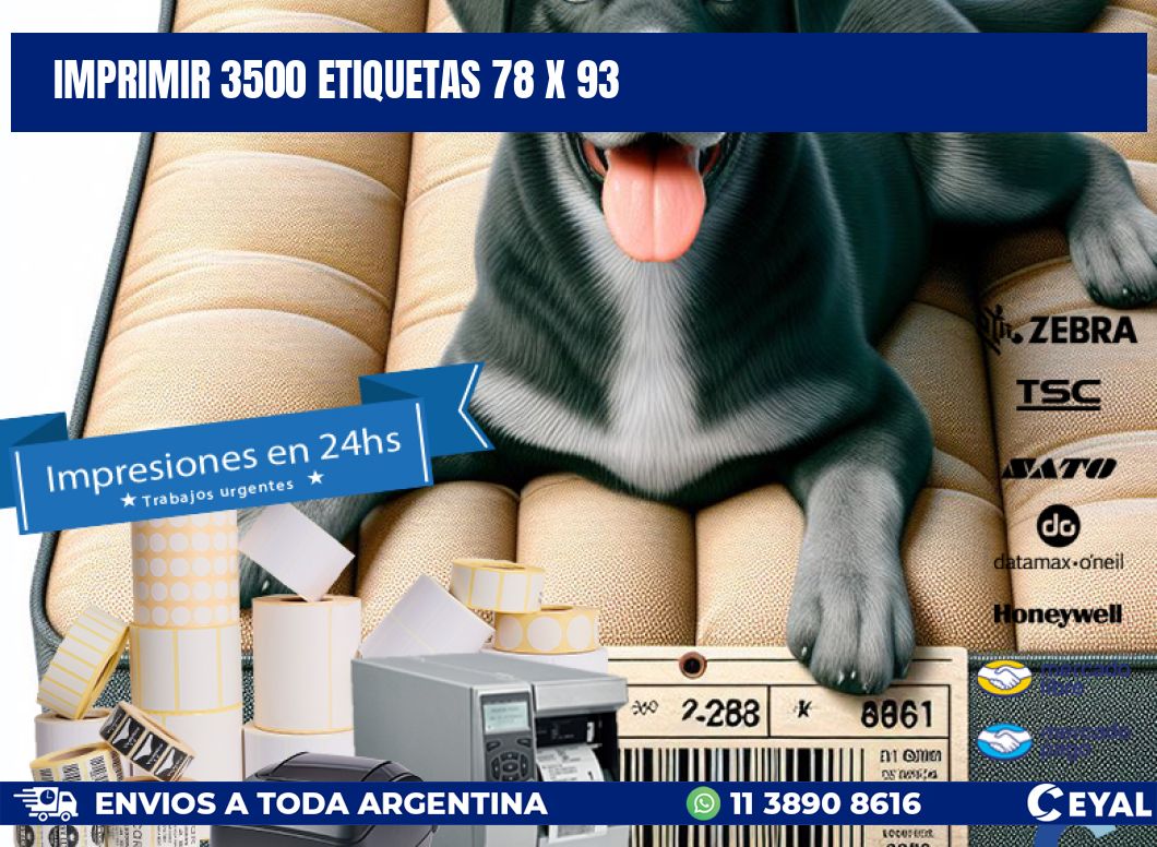 IMPRIMIR 3500 ETIQUETAS 78 x 93