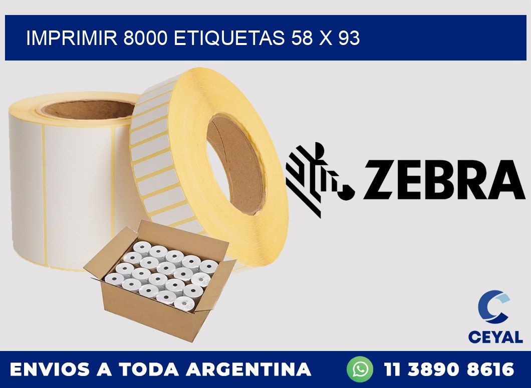 IMPRIMIR 8000 ETIQUETAS 58 x 93