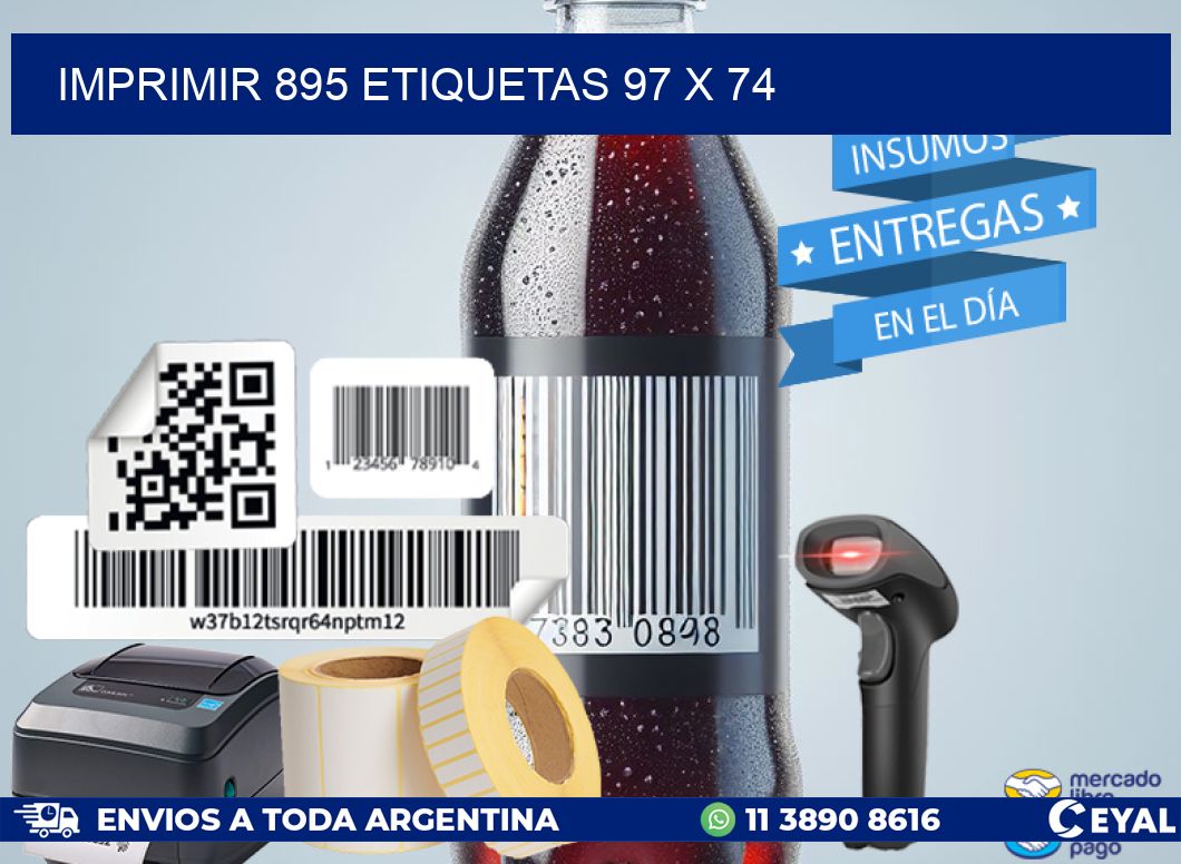 IMPRIMIR 895 ETIQUETAS 97 x 74