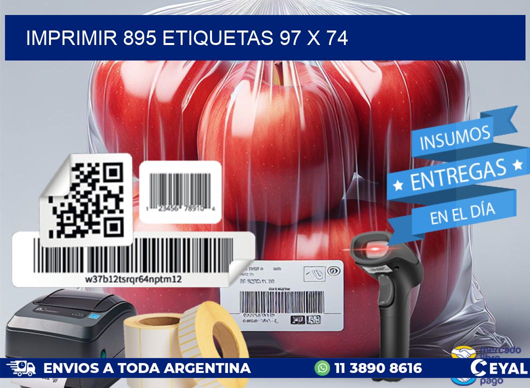 IMPRIMIR 895 ETIQUETAS 97 x 74