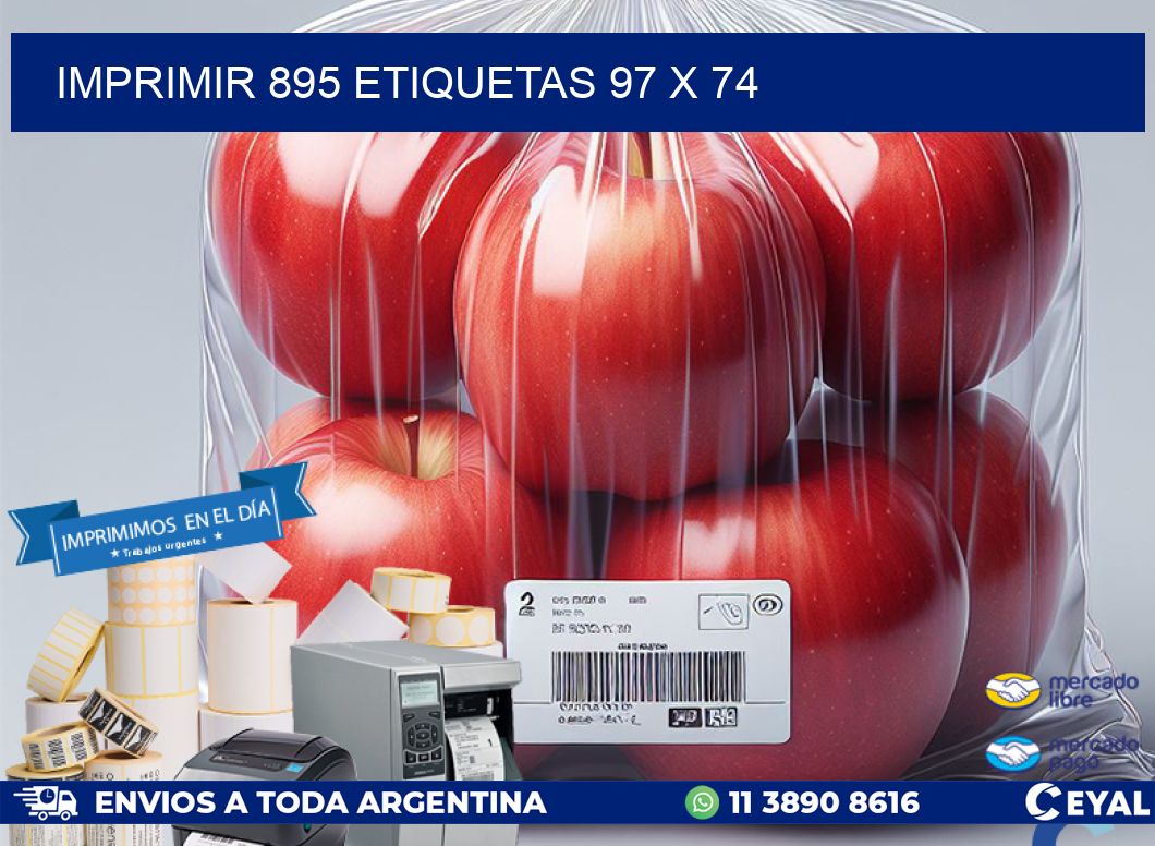 IMPRIMIR 895 ETIQUETAS 97 x 74