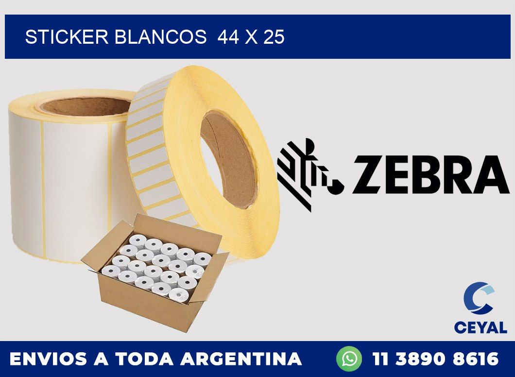 STICKER BLANCOS  44 x 25