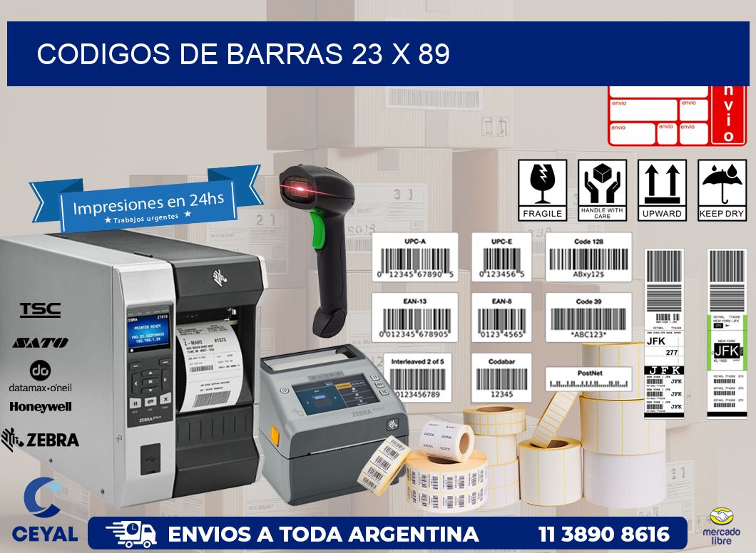 codigos de barras 23 x 89