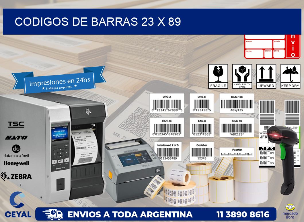 codigos de barras 23 x 89