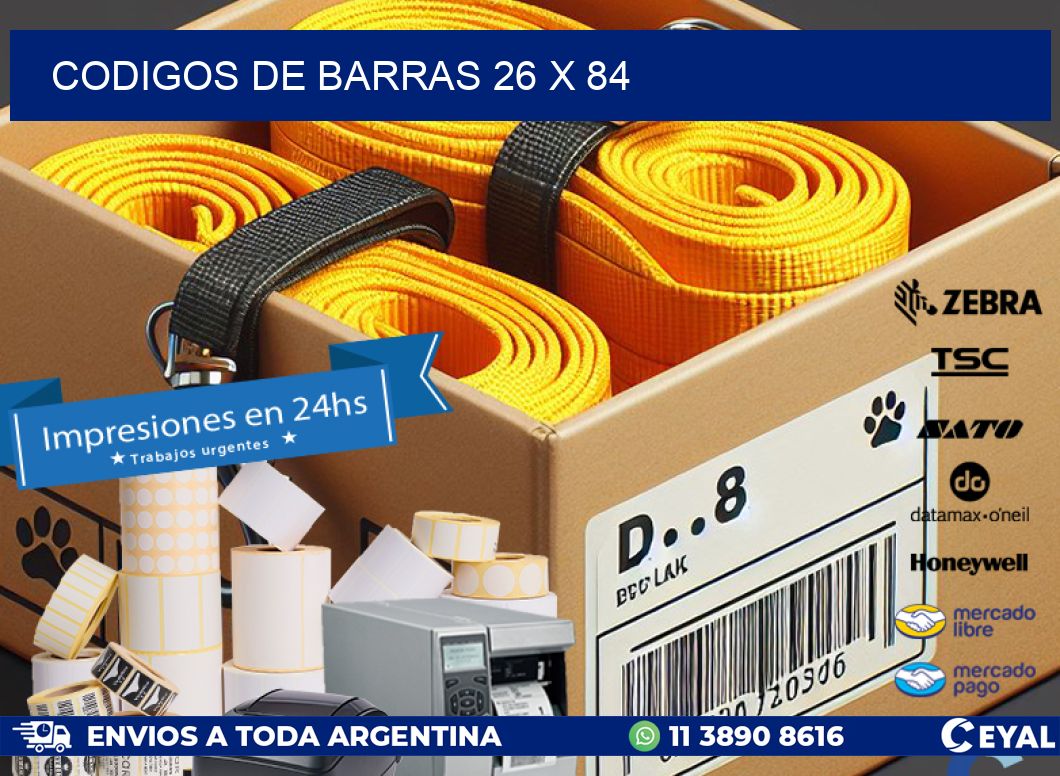 codigos de barras 26 x 84