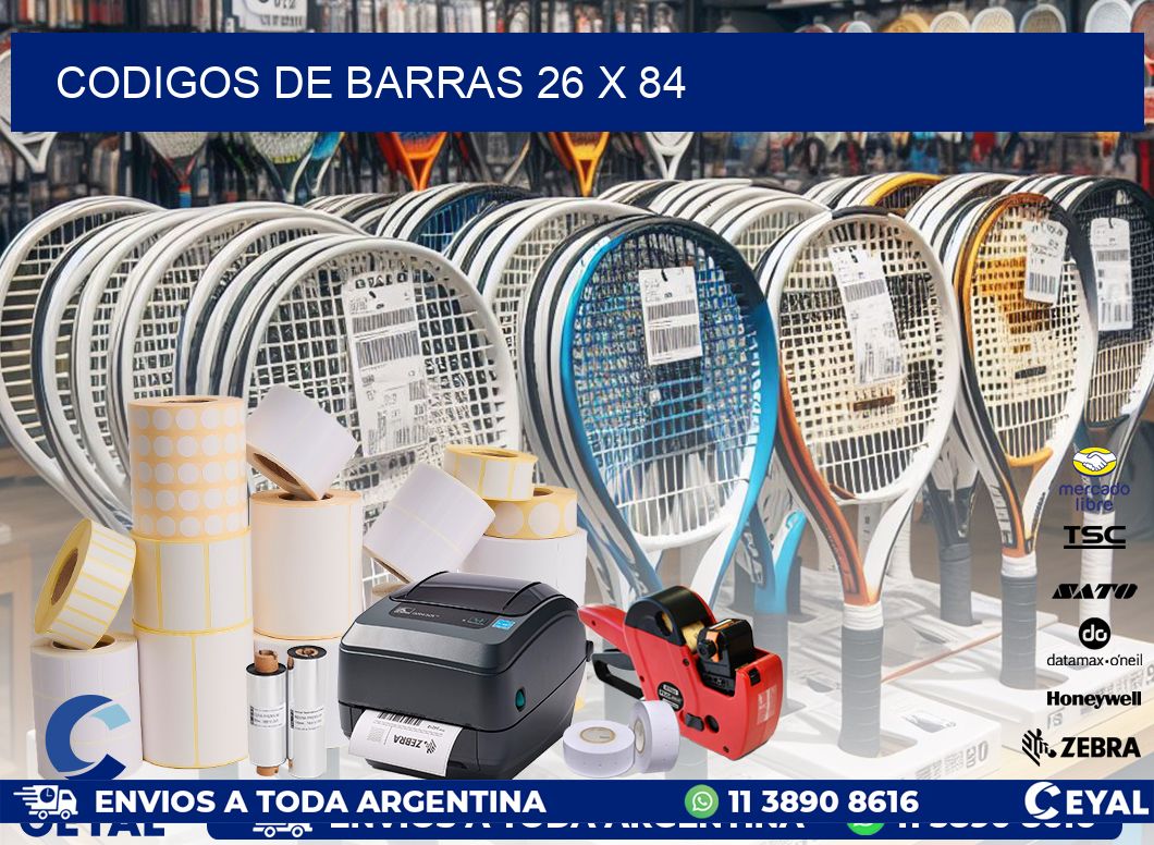 codigos de barras 26 x 84