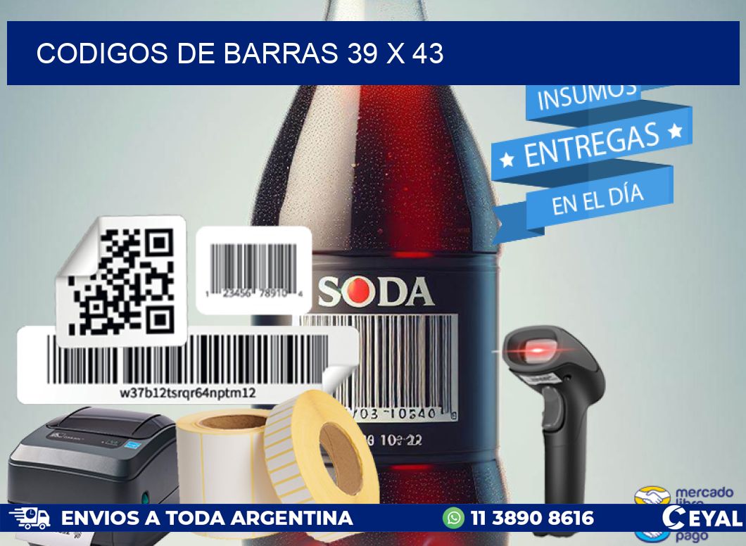 codigos de barras 39 x 43