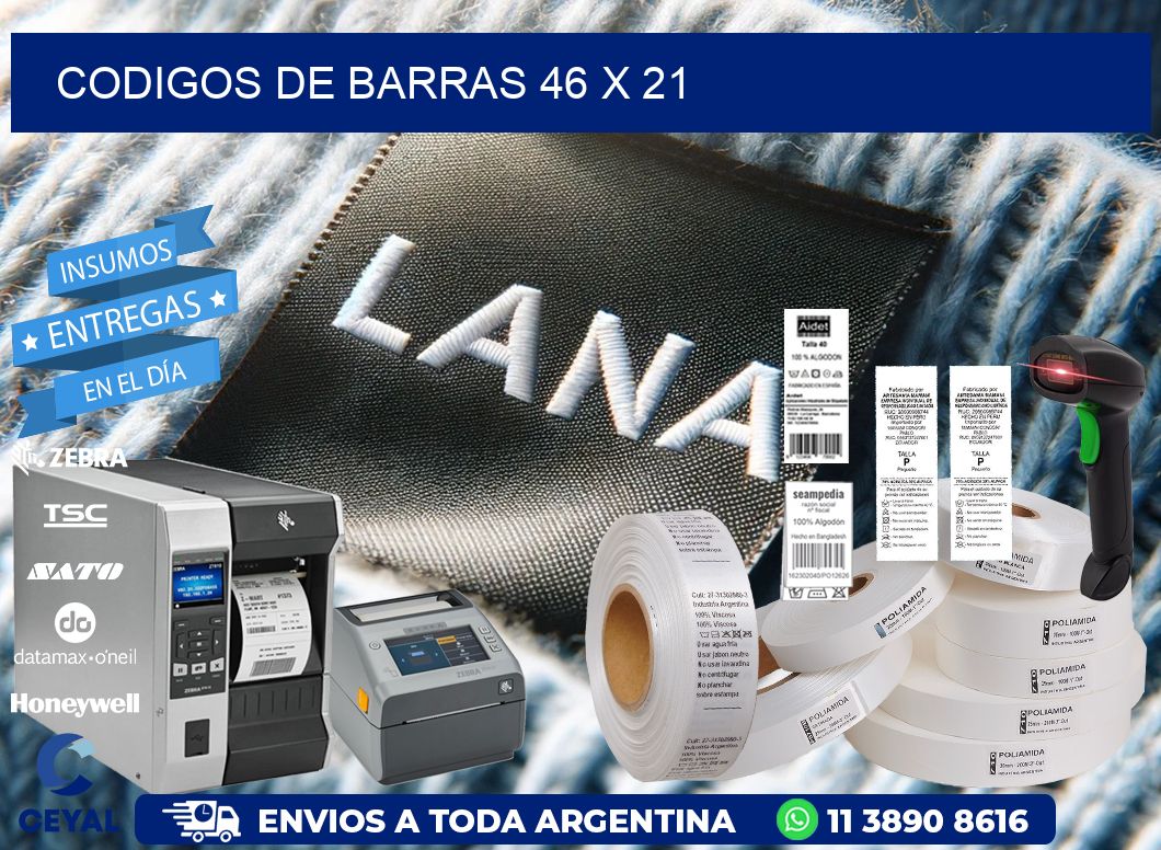 codigos de barras 46 x 21
