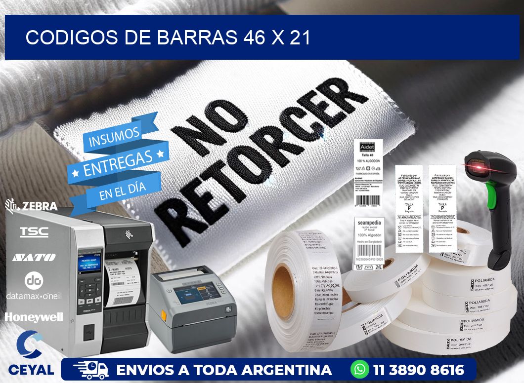 codigos de barras 46 x 21