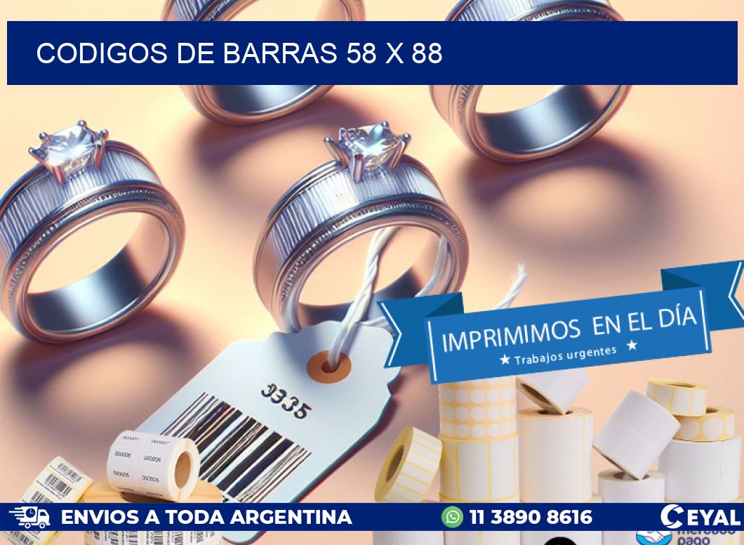codigos de barras 58 x 88