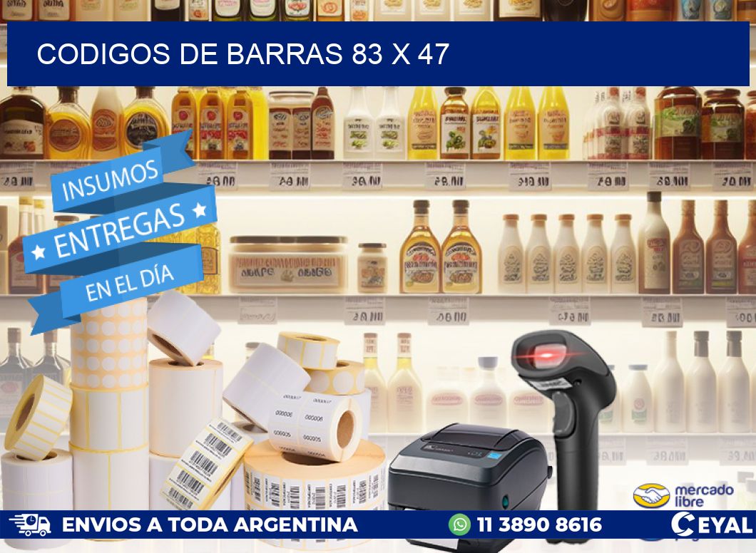 codigos de barras 83 x 47